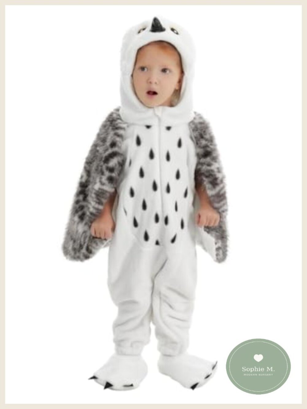 Baby Owl Costume One-Piece Jumpsuit Flame Resistant